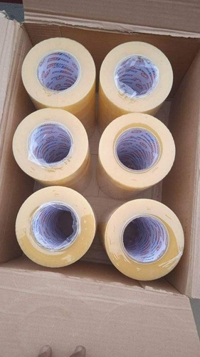 Caja 36 Rollos Cinta Embalaje 400 Yard Transparente Full