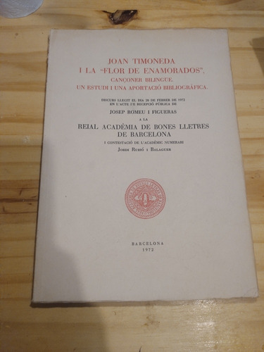 Joan Timoneda I La Flor De Enamorados Cançoner Bilingue