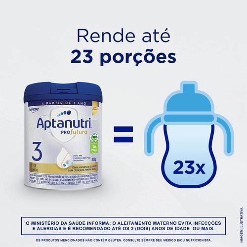 Fórmula Infantil Danone Aptanutri Profutura 3 800g 12m A 3a