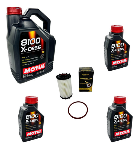 Kit Aceite Y Filtro 8 Litros Motul Audi Rs Q8 Rsq8 2021 2022