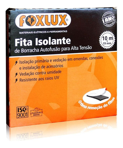 Fita Isolante Foxlux Auto Fusao 10mx19mm 10.53