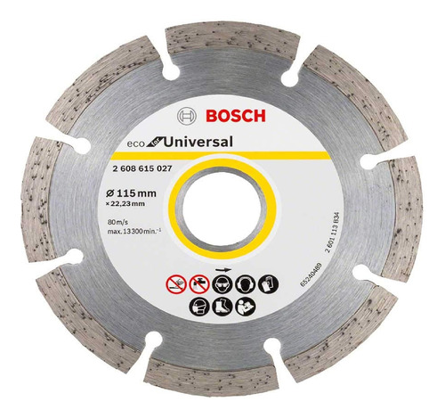 Disco Corte Diamantado Segmentado 4 1/2x7/8 (115x22mm) Bosch