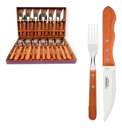 comprar Cubiertos 24 Piezas Churrasco Jumbo Tramontina Para Asado 