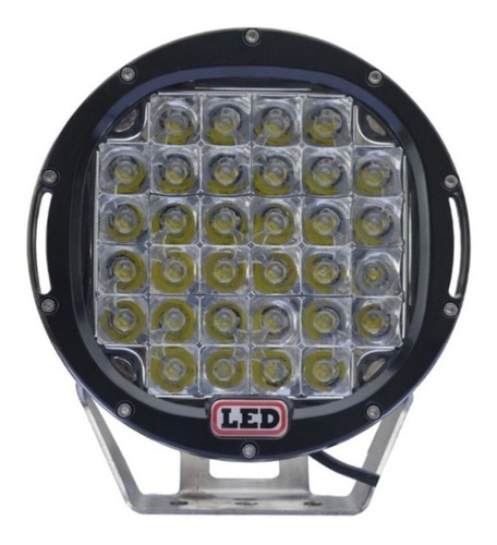 Par Packs Focos Neblineros Led Redondo 96w Rojo Negro 4x4---