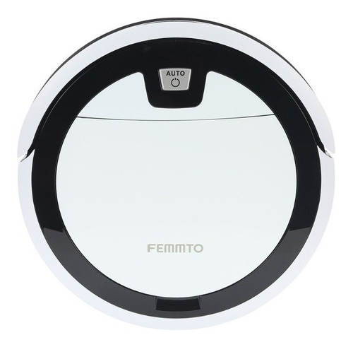 Robot Aspiradora Inteligente Trapeadora Limpia Pisos Femmto Color Negro y Blanco