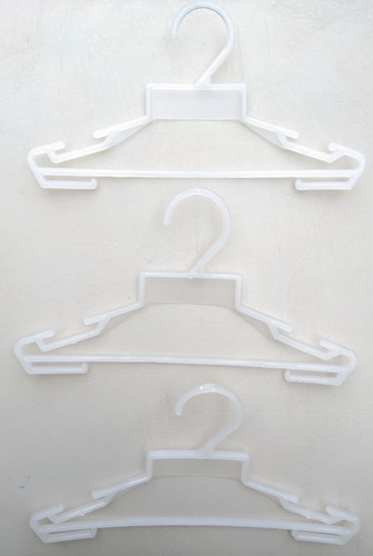 Imagen 3 de 4 de Lote 200 Ganchos 25cm Natural Transparente Ropa Bebé Y Perro