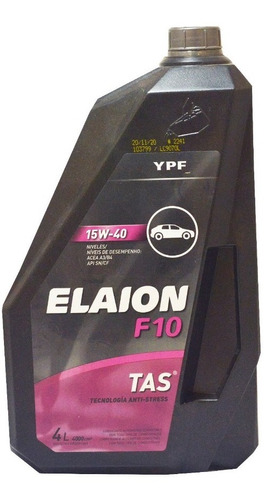 Aceite Ypf Elaion F10 15w-40 X 4 Lts