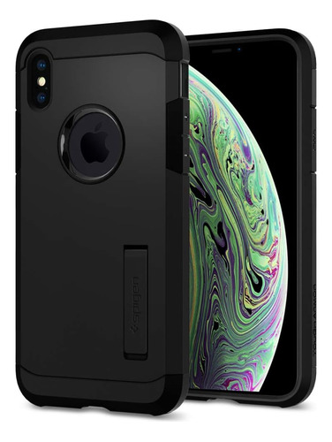 Funda Spigen Tough Armor Para iPhone XS/x 10 Negro Mate