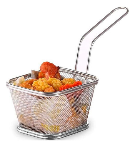 Cesta Para Servir Porções Batata Frita Frango 13x11x8cm