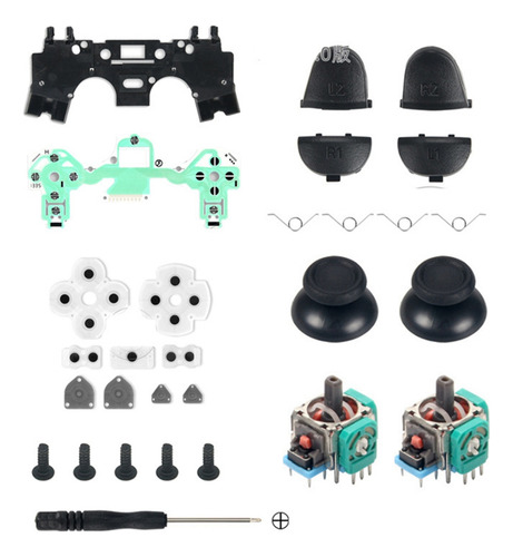 Kit De Joystick 3d Para Mando Ps4 Jdm 011 Con Botón De Activ