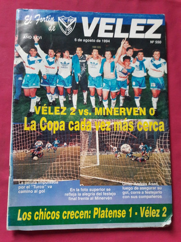 Revista El Fortín De Velez Nº 550 Velez Minerven - Platense