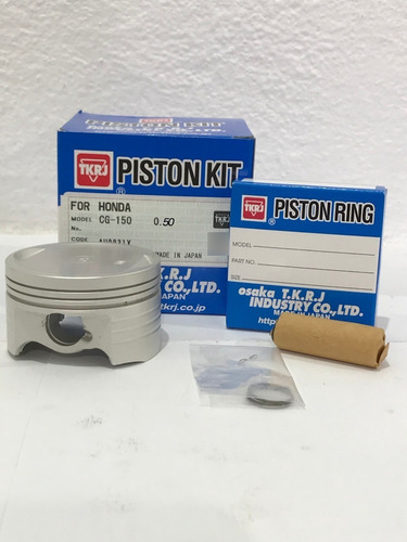 Kit Piston Tkrj Honda Cg Titan 150 Std Mm Japon Motoshop16