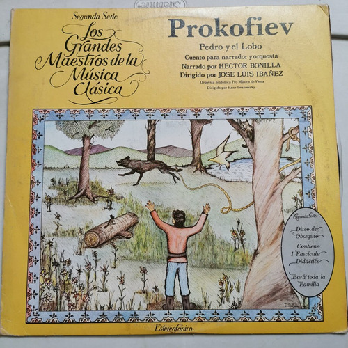 Disco Lp:prokofiev- Pedro Y El Lobo,narrado