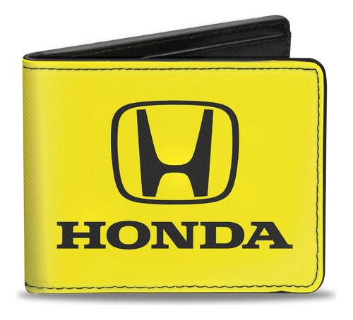 Cartera Plegable Logotipo Honda  Amarilla Buckle- Down
