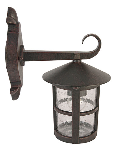 Farol Rustico 6512, Marca Calux Color Óxido