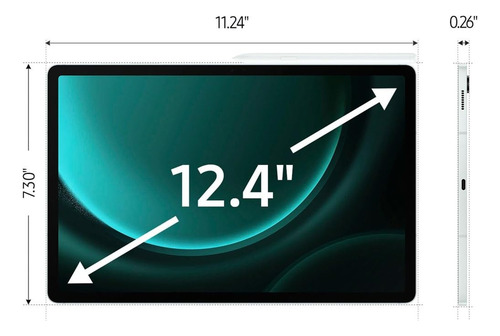 Tableta Samsung Galaxy Tab S9 Fe+ Plus Con S-pen De 256 Gb/1