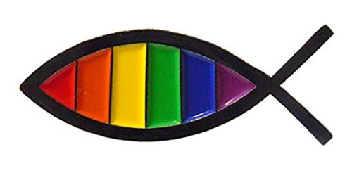 Pride & Peace Christian Rainbow Lapel Pin