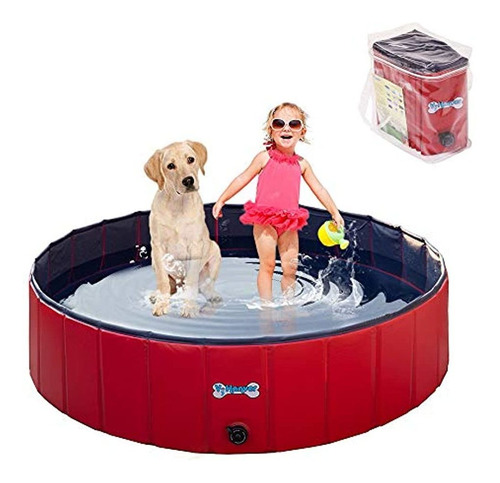 V-hanver Piscina Para Perros Plegable Bañera De Pvc Para Ma