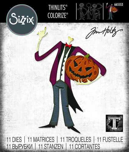 Sizzix Thinlits Juego Troquel Calabaza 11 Unidad Colorea Tim