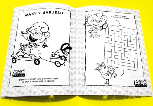 Kit Libros Infantiles Colorear Y Actividades Max Enigma 12pz