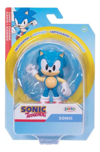 Boneco Articulado Sonic Clássico De 6cm Sonic Original