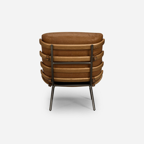 Poltrona Rosen Ponti Cuero Camel