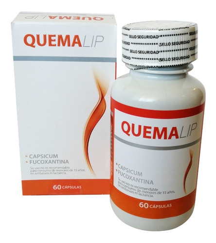 Quemalip (60 Cápsulas) Quemador De Grasa + Envio Gratis