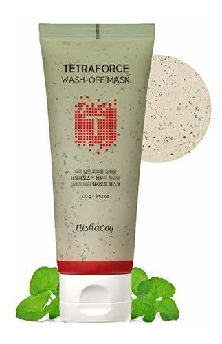 Ec Elishacoy Tetraforce Wash Off Mask 100g - Tea Tree & Cent