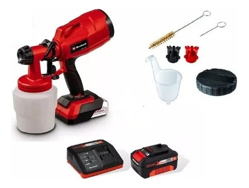 Equipo Pistola De Pintar Einhell 18v Latex 800ml + Kit 4ah