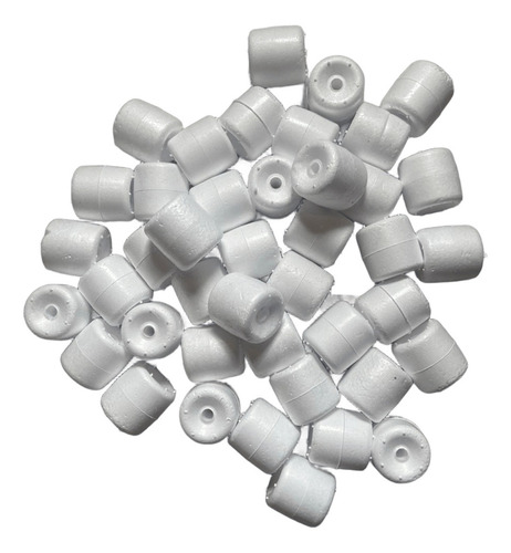 Kit 25 Boia Xaréu Rede Cortiça Isopor Pesca Flutuador Num 1 Cor Branco