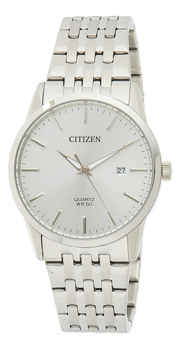Reloj Citizen Bi5000-87a Quartz Silver Dial De Acero Inoxi Color de la correa Tono-Pl Color del bisel Acero inoxidable Color del fondo Plateado