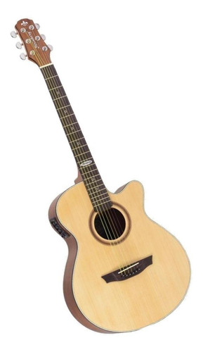Imagem 2 de 3 de Violão eletroacústica Strinberg Black SA200C para destros natural satin louro indiano