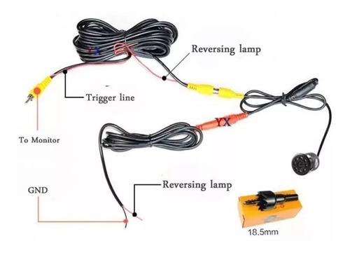 Camara Retroceso Universal 8 Led Infraroja Vision Nocturna