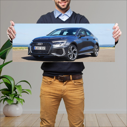 Cuadro 30x80cm Auto 2022 Audi A3 Sedan S Line Au 862