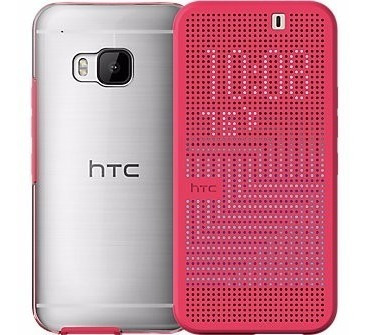 Estuche Orig Htc One M9 Dot View Ice Prem Pink+ Prot Pantall