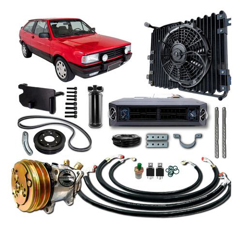 Kit Ar Condicionado Gol Quadrado Com Condensador Exclusivo