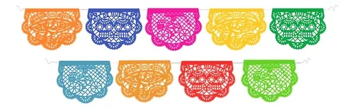 comprar Decoración Tira Mantel 1\u002F8 Papel China Día De Muertos 10pz