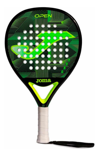 Pala De Padel Joma Open Negro Verde Fluor