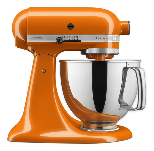 Batidora Kitchenaid Artisan Honey Color Naranja Frecuencia 60 Hz