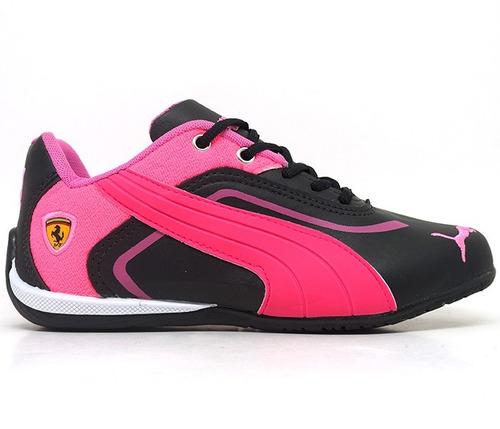 tenis infantil puma ferrari rosa feminino