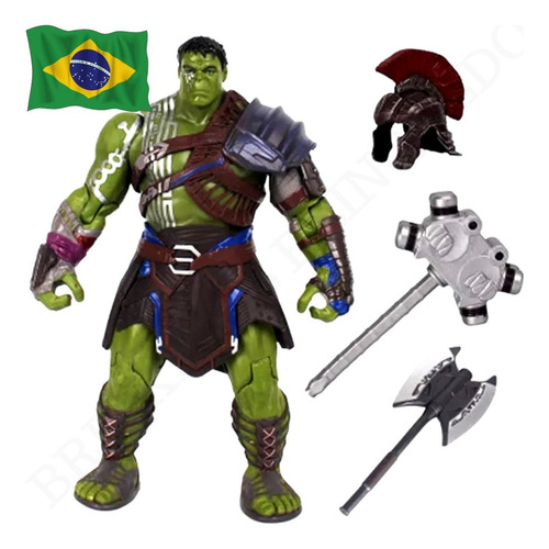 Boneco Hulk Gladiador 20cm Thor Ragnarok Articulado