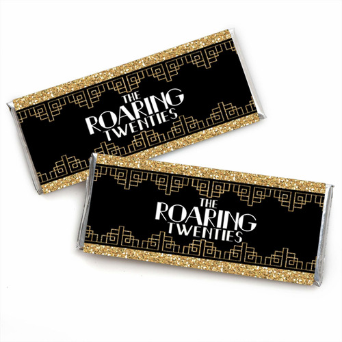 Roaring 20 's  Candy Bar Wrapper 1920s Art Deco Jazz Party