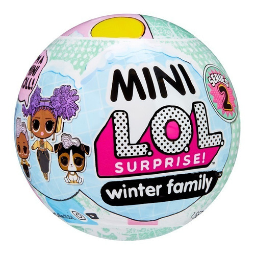 Muñecas Lol Surprise Winter Mini Family Bola Playset Wabro