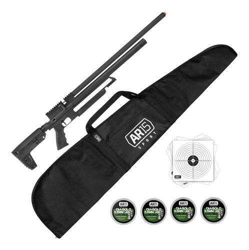 Carabina De Pressao 5.5 Pcp Quickshot Tatical + 4x Chumbinho