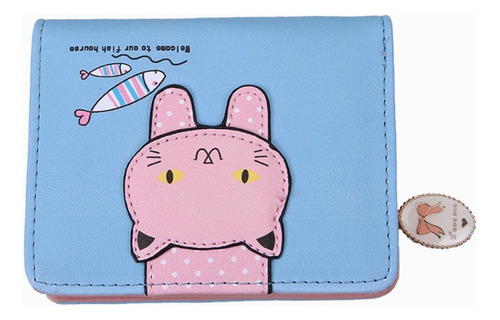 Cartera Pequeña Para Mujeres Diseño De Gato Kawaii