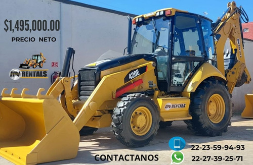 Retroexcavadora Caterpillar 420 E 4x4 Cabina  Ext Recien Imp