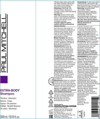 Paul Mitchell Extra-body Shampoo, Thickens + Volumizes