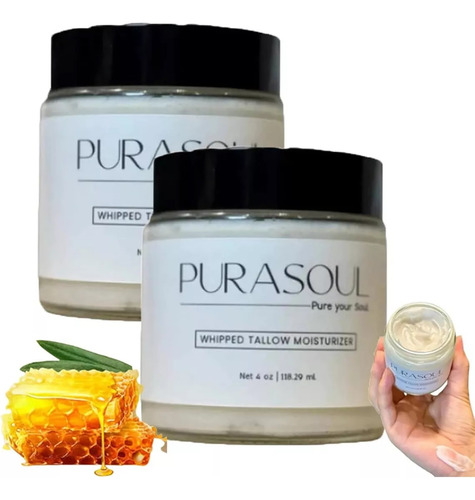 - Crema Hidratante De Sebo Batido Purasoul, 2
