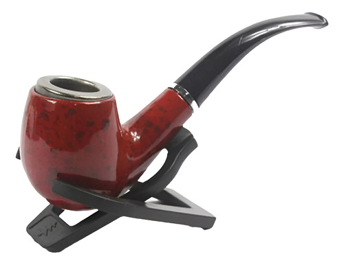 Pipa De Madera Curva Pipas Fumar Tabaco Pipas Madera Premium