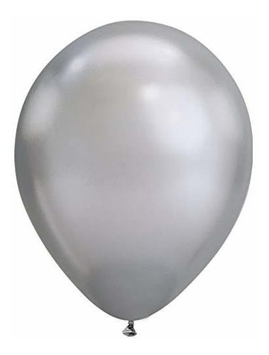 Globos De Látex De Cromo Y Plata De 7  Qualatex, 7 